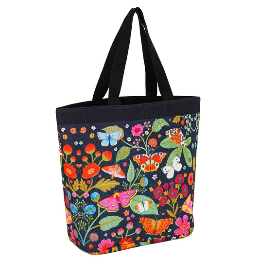 Floral & Butterfly Beach Bag