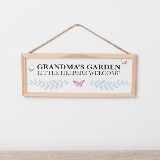Grandma's Garden Wooden Sign