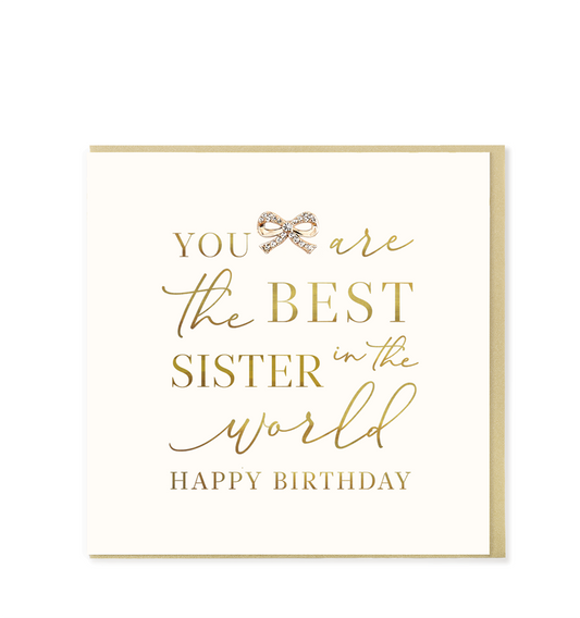 Best Sister Birthday Greetings Card