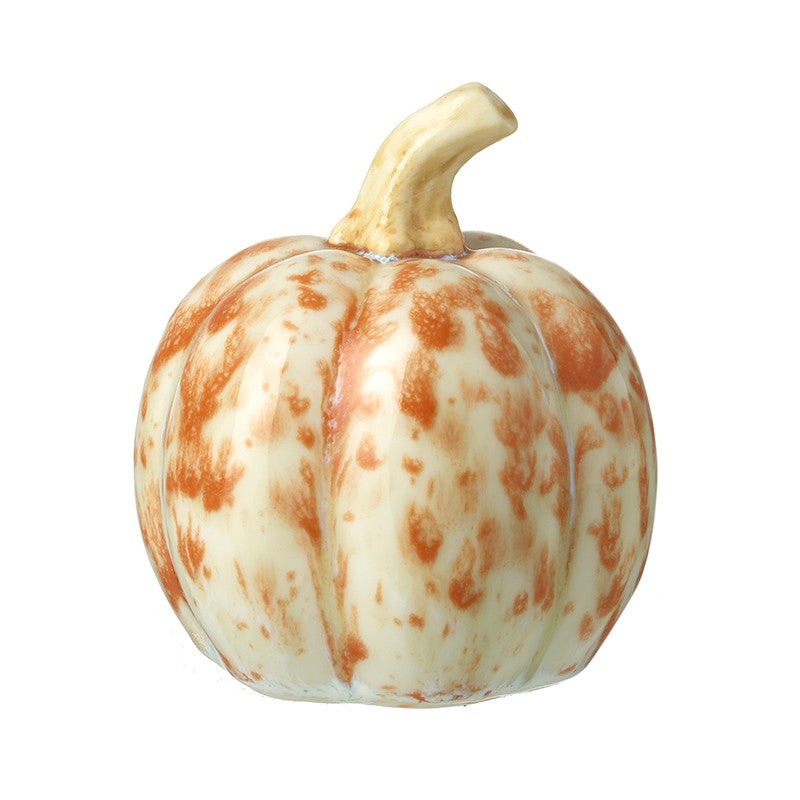 Porcelain Orange Pumpkin Decoration
