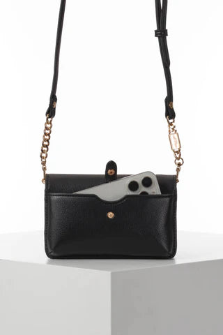 Luella Grey Eloise Black Phone Bag