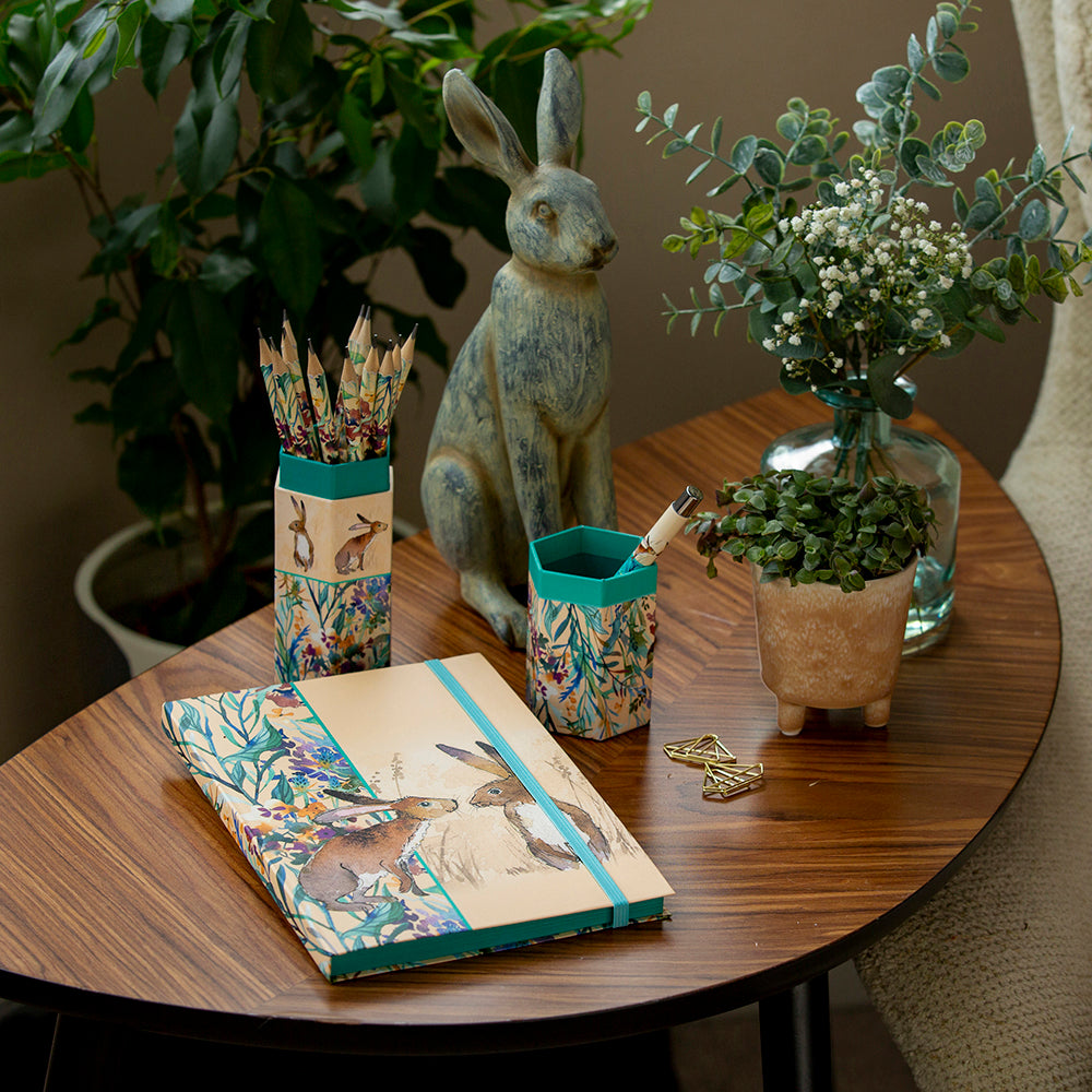 Kissing Hares A5 Notebook