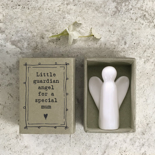 East Of India Matchbox Porcelain Angel Special Mum
