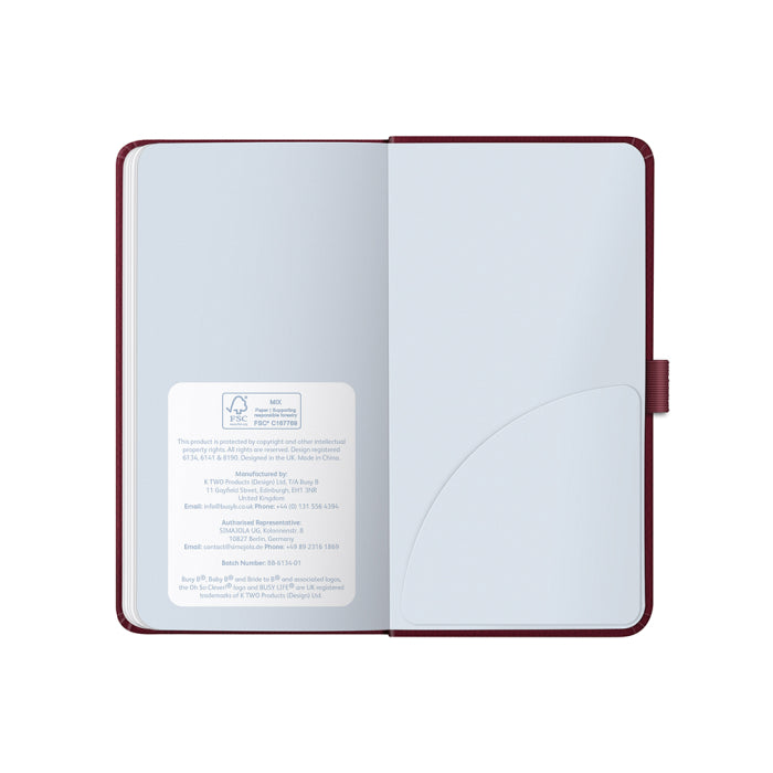 2026 Slim Diary Burgundy