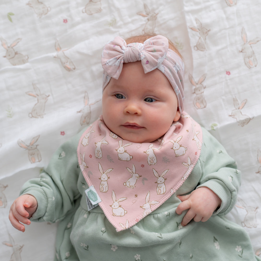 Bunnies Top Bow Turban Headband