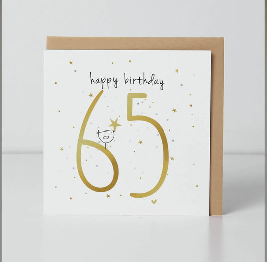 65th Birthday Greetings Card