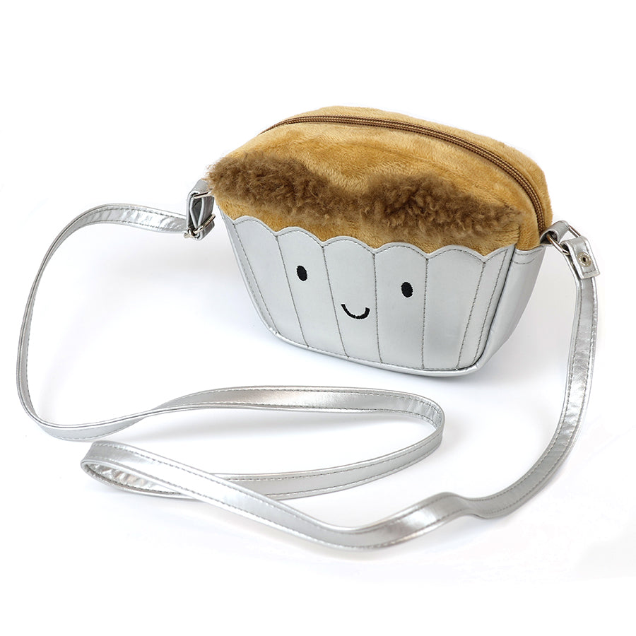Happy Mandy Cupcake Metallic Silver Bag