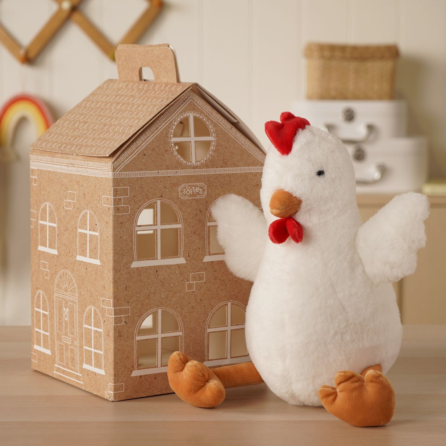 Softies Jen The Plush Sitting Hen