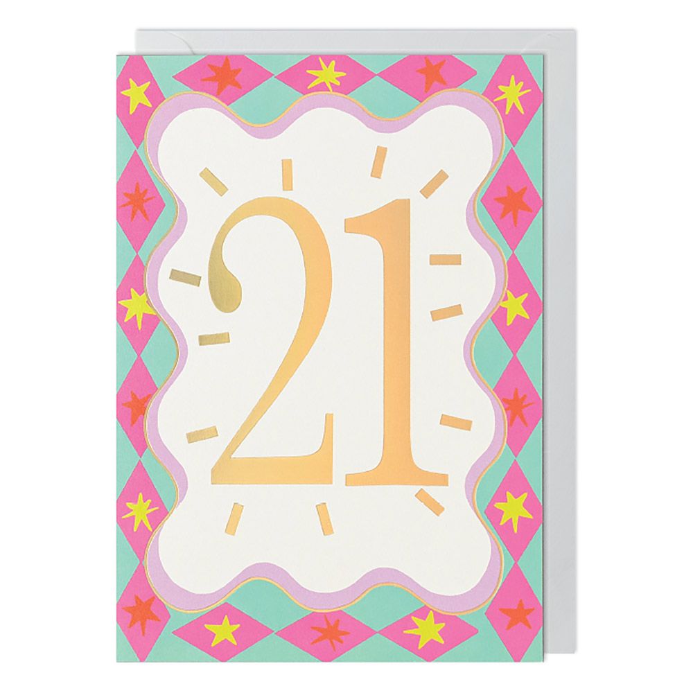 21st Birthday Greetings Card