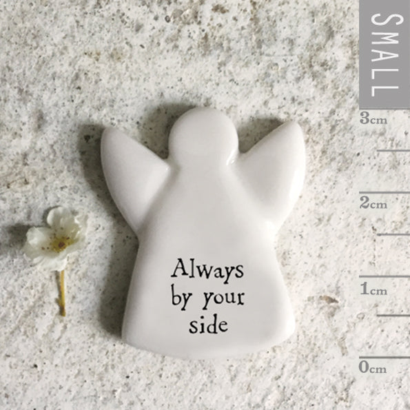 Tiny Porcelain Angel Token Always By Your Side