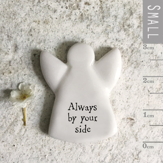 Tiny Porcelain Angel Token Always By Your Side
