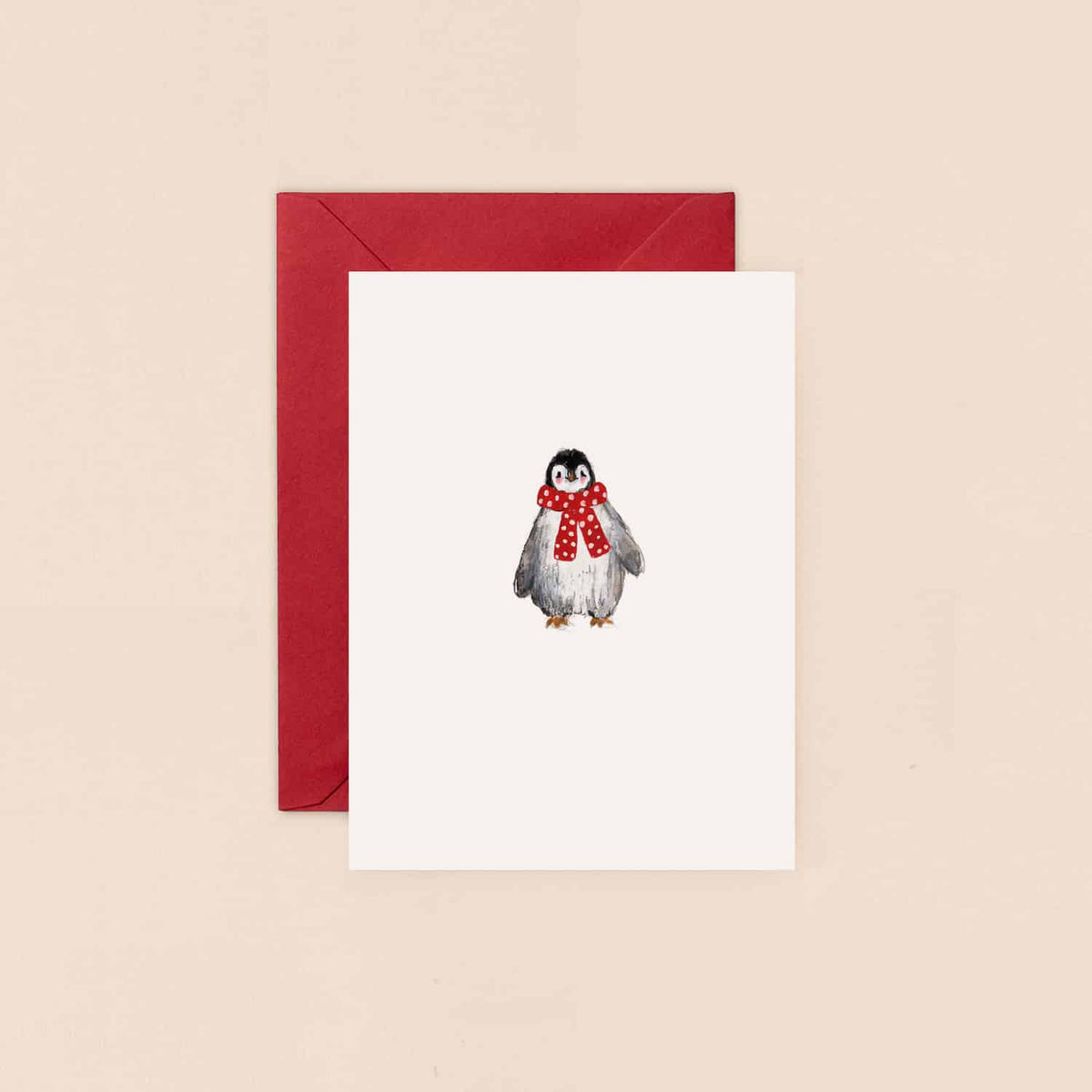 Penguin and Scarf Mini Christmas Card