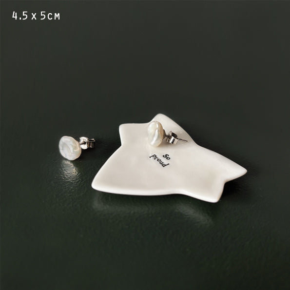 Porcelain Leaf Dish - So Proud