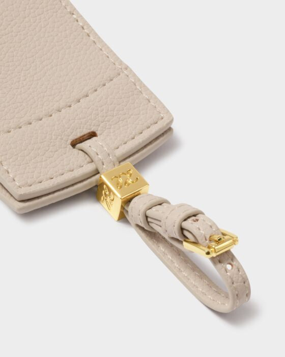 Katie Loxton Luggage Tag ‘Le Soleil’ in Oyster