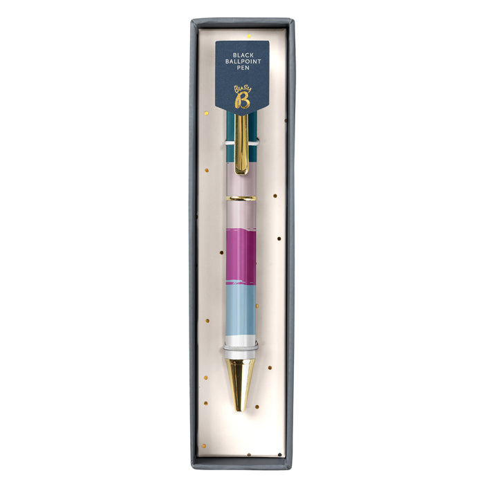 Striped Ballpoint Pen in Box