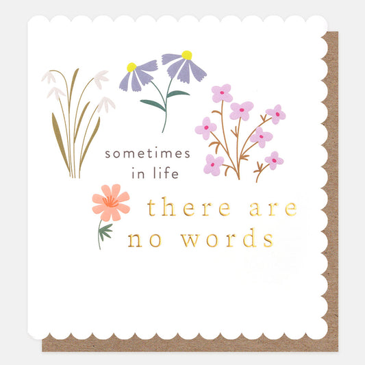 Sometimes In Life There Are No Words Greetings Card