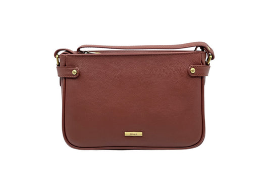 Nova Leather Shoulder Bag Tan
