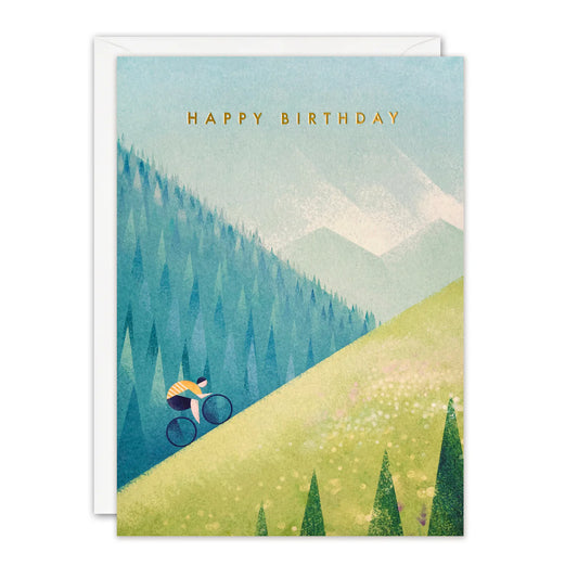 Happy Birthday Cycling Offshore Greetings Card