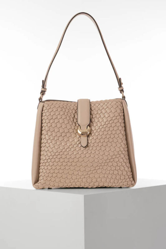 Luella Grey Flora Mushroom Weave Hobo Bag