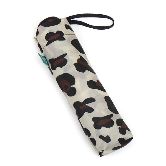 Recycled Animal Print Umbrella Beige