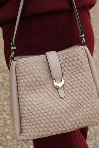 Luella Grey Flora Mushroom Weave Hobo Bag
