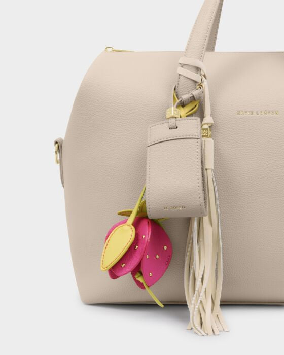 Katie Loxton Luggage Tag ‘Le Soleil’ in Oyster