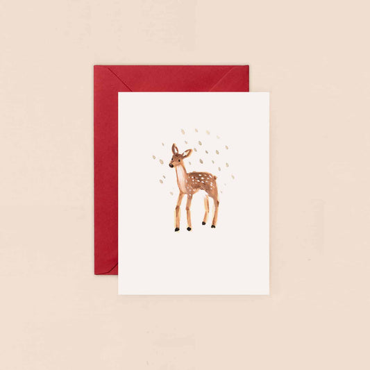 Deer Mini Christmas Card
