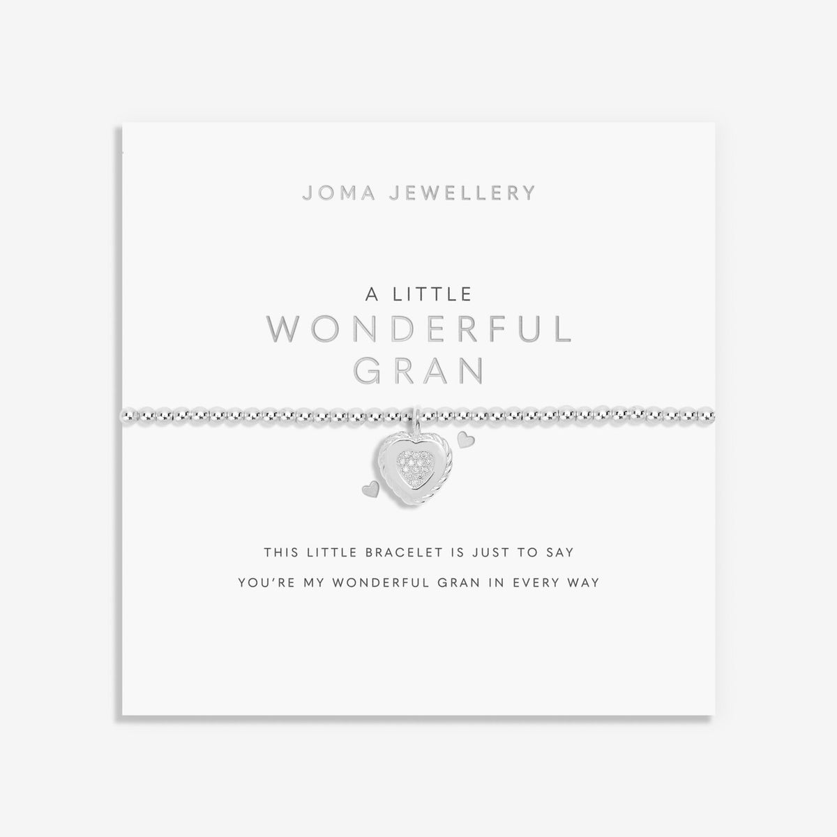 A Little Wonderful Nana Bracelet In Silver Plating