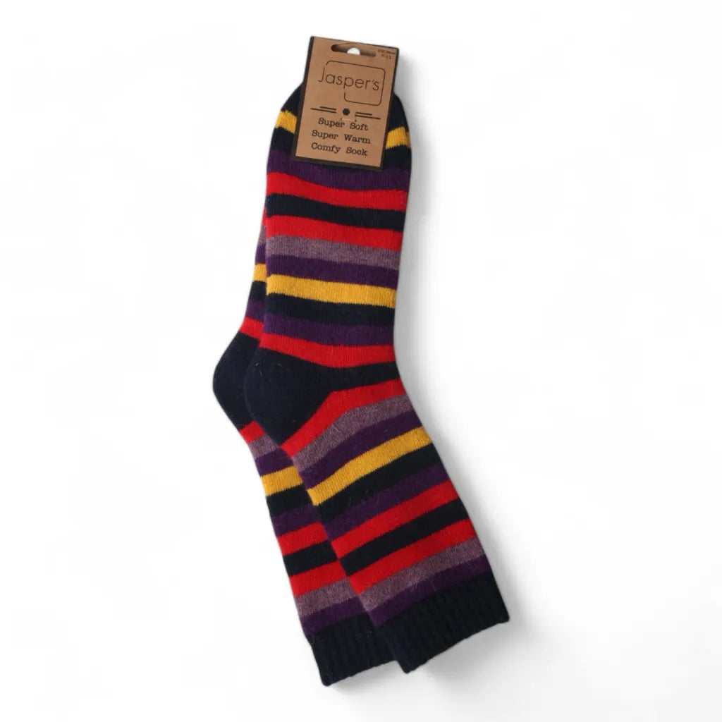 Multi Colour Stripe Men’s Cosy Socks