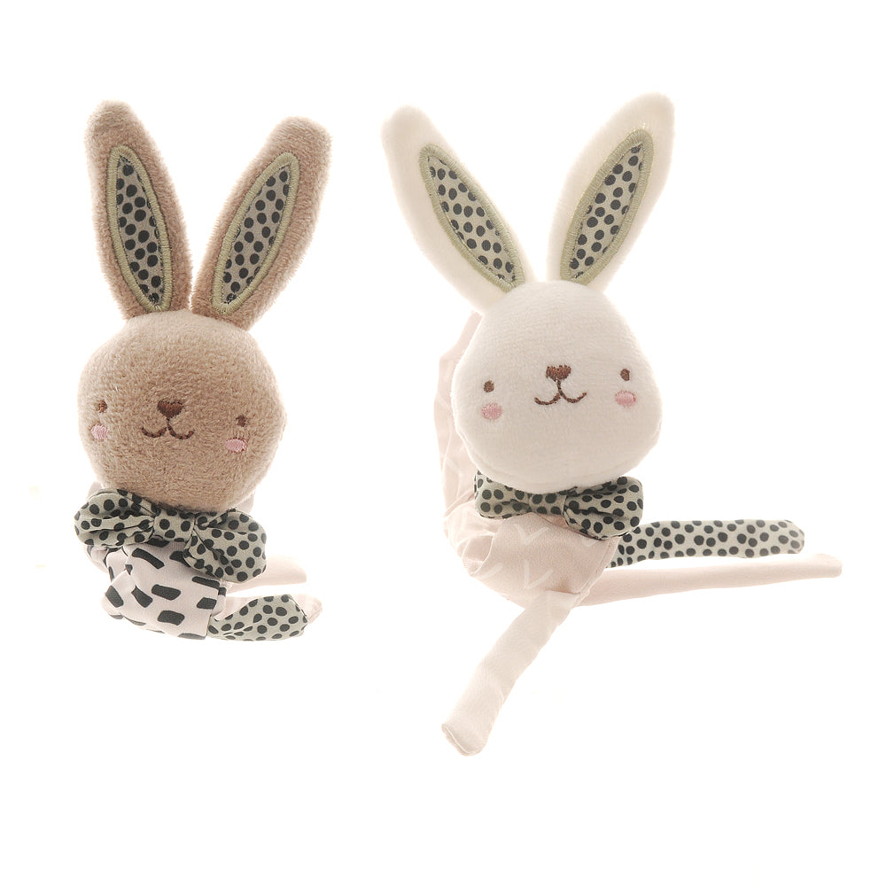 Rabbit Plush Wrist Rattles