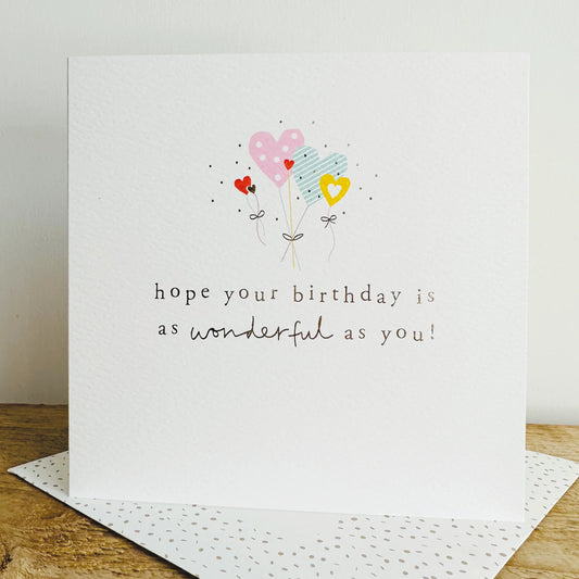 Wonderful Birthday Greetings Card