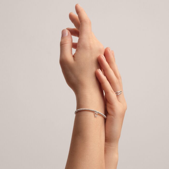 Laboratory Grown Diamond A Little 'Happy 40th Birthday' Bracelet Silver