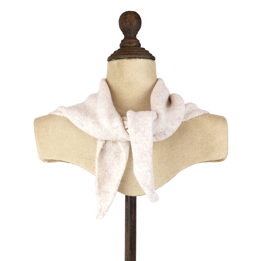Knitted Triangle Scarf Oatmeal
