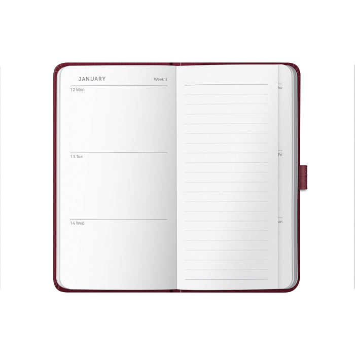 2026 Slim Diary Burgundy