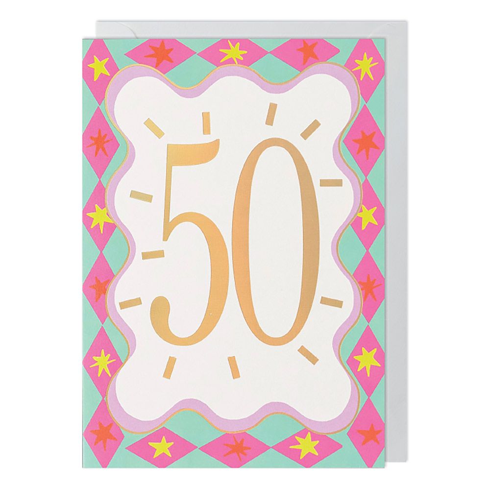 50th Birthday Greetings Card
