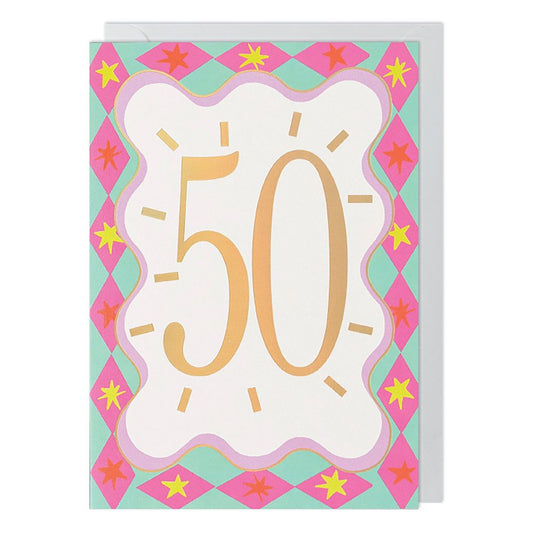 50th Birthday Greetings Card