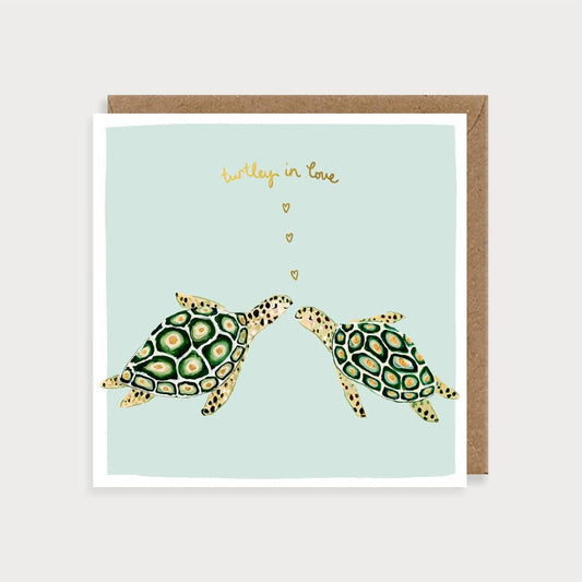 Turtley in Love Card