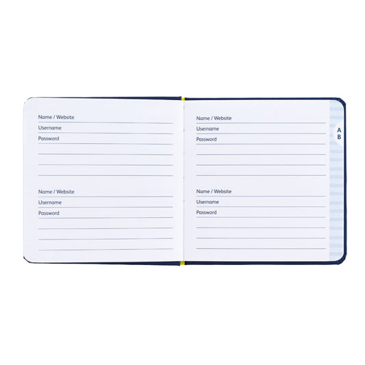Password Book Navy