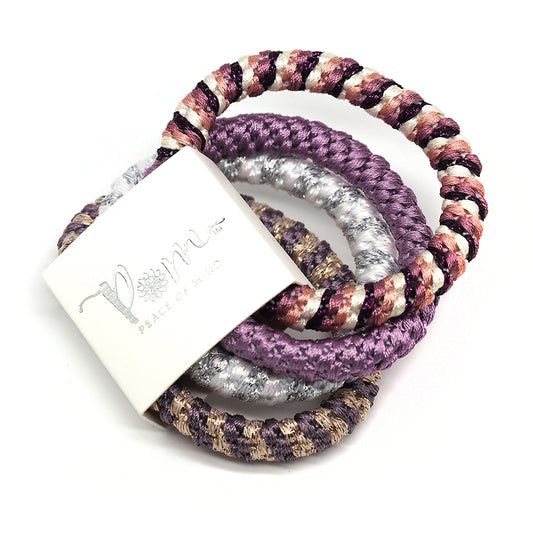 Mixed Purple Hairbands 4pc