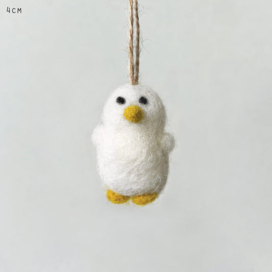 Felted Fluffy Chick Hanger