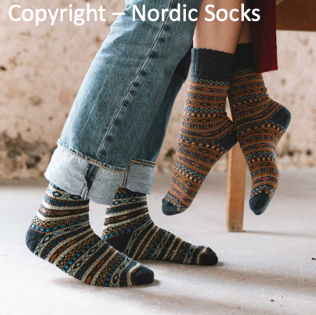 Arvid Wool Unisex Nordic Socks