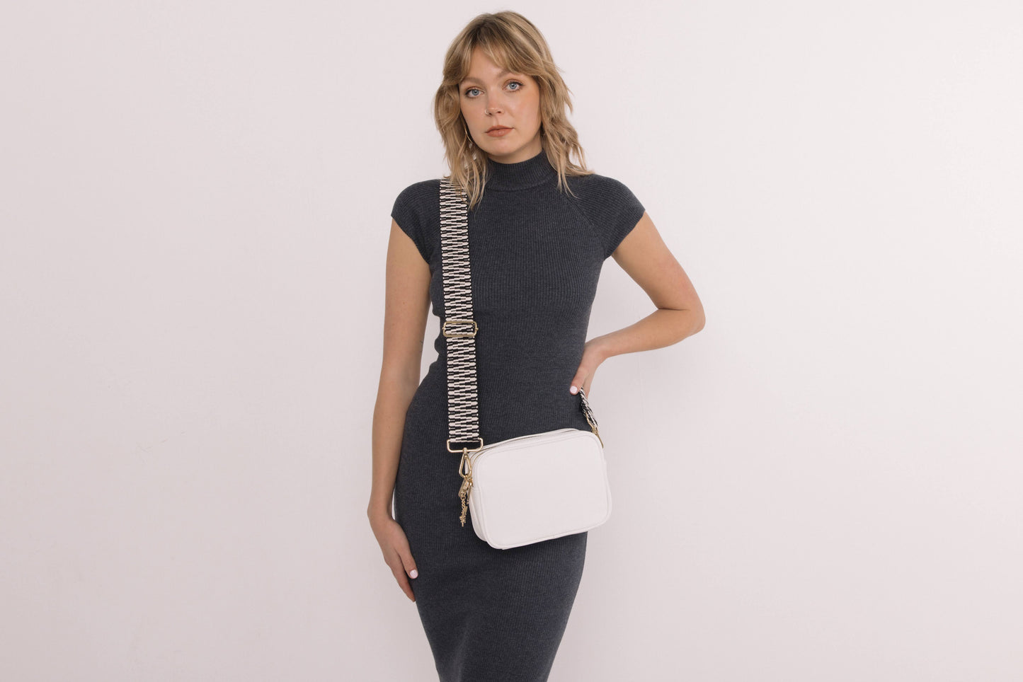 Soho Camera Cross Body Bag - White