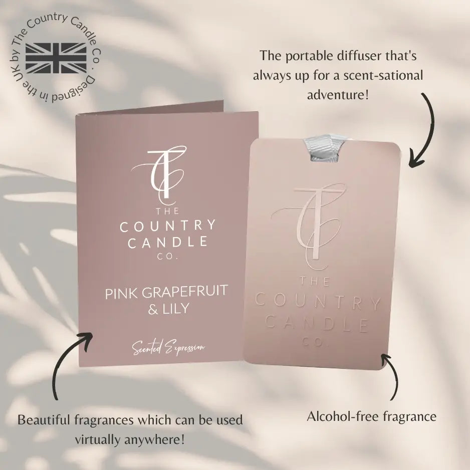 Scented Expressions-Pink Grapefruit & Lily Fragrance Card