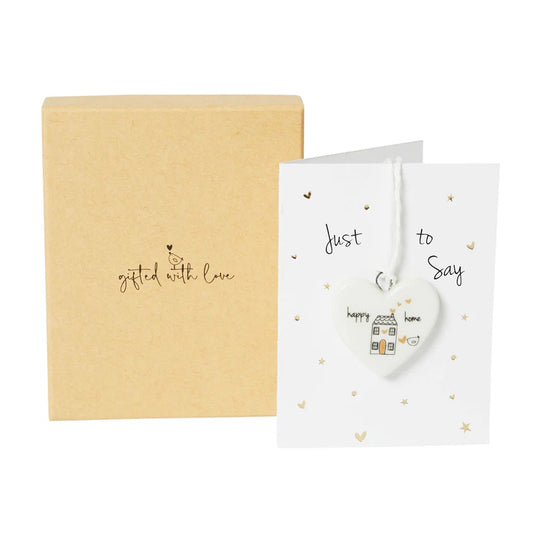 Happy Home Boxed Heart Decoration