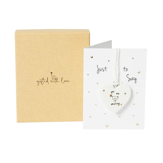 You’re Amazing Boxed Heart Decoration