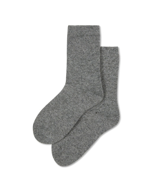 Cosy Cashmere Short Socks Marl Grey