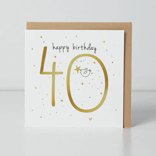 40th Birthday Greetings Card