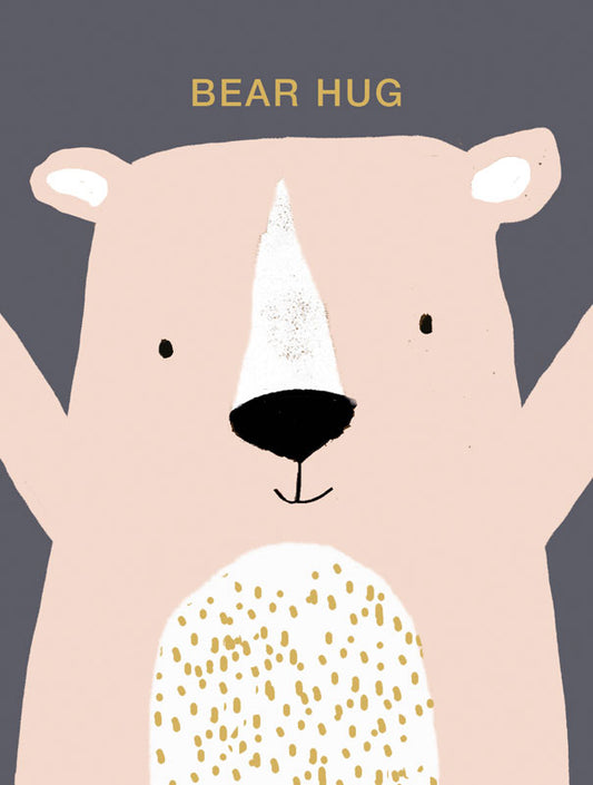 Small But Perfectly Formed Bear Hug Greetings Card