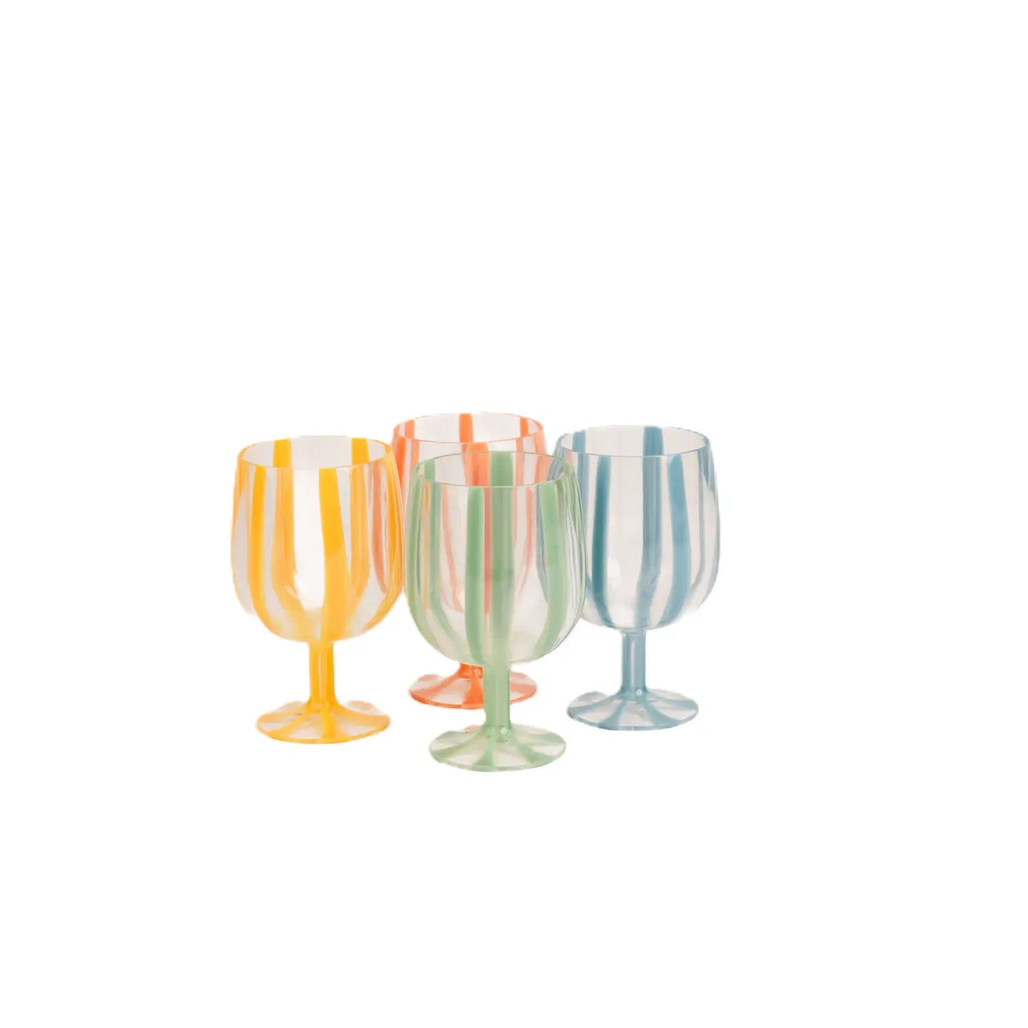 Portofino Stripe Stacking Wine Glasses (set of 4)