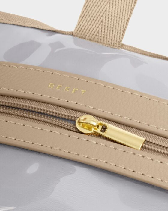 Katie Loxton Hanging Makeup & Washbag Taupe